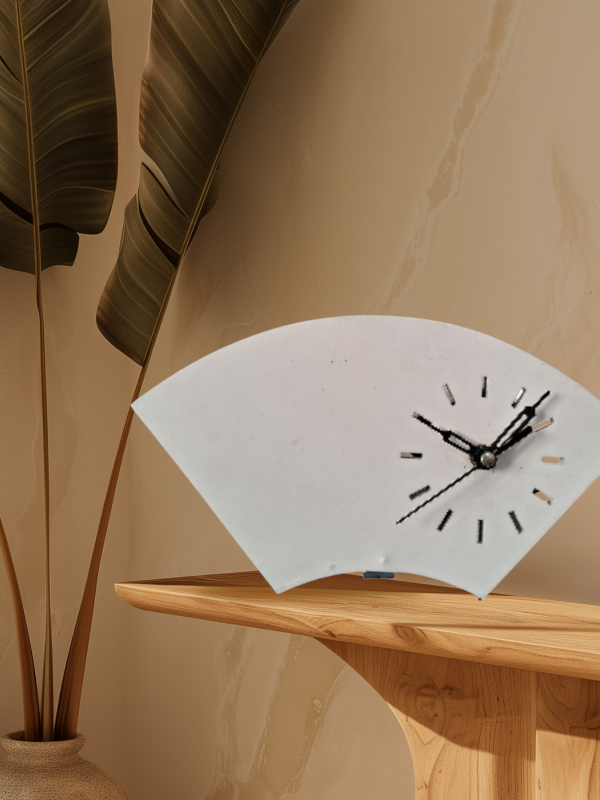 Dcute Wooden Table White Clock