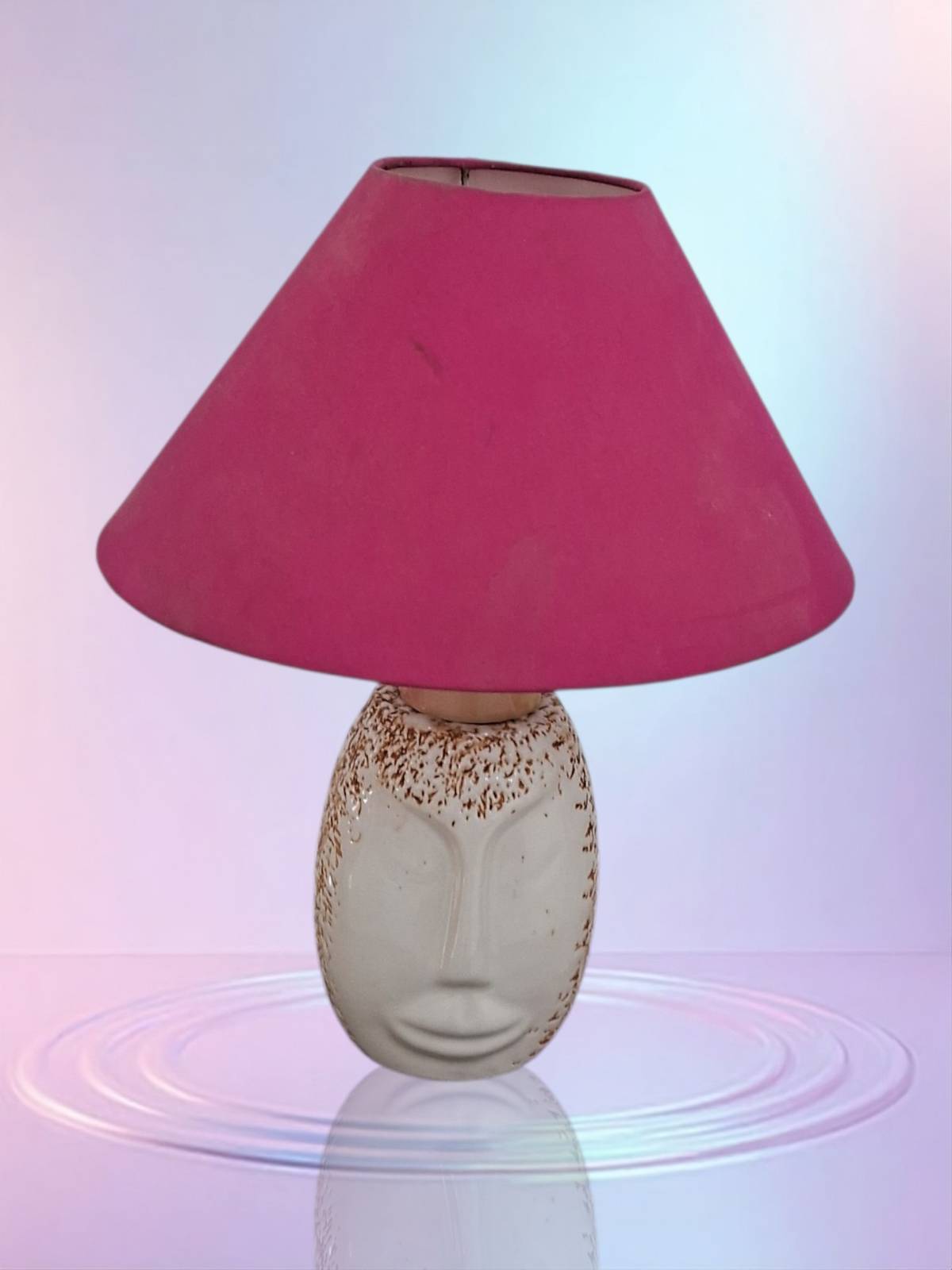 Dcute  Round Face Decorative Ceramic Table lamp