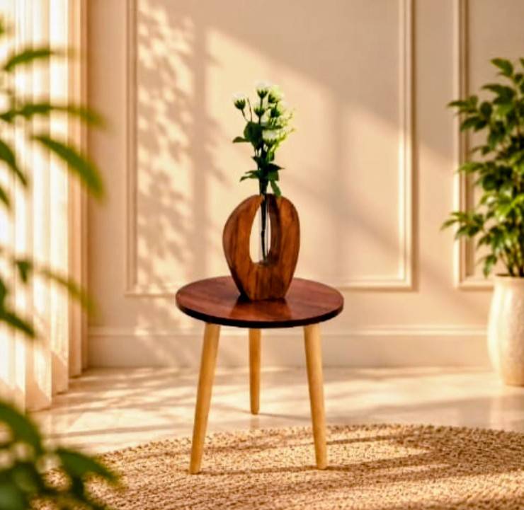 Dcute Wooden Table Test Tube Flowers pot