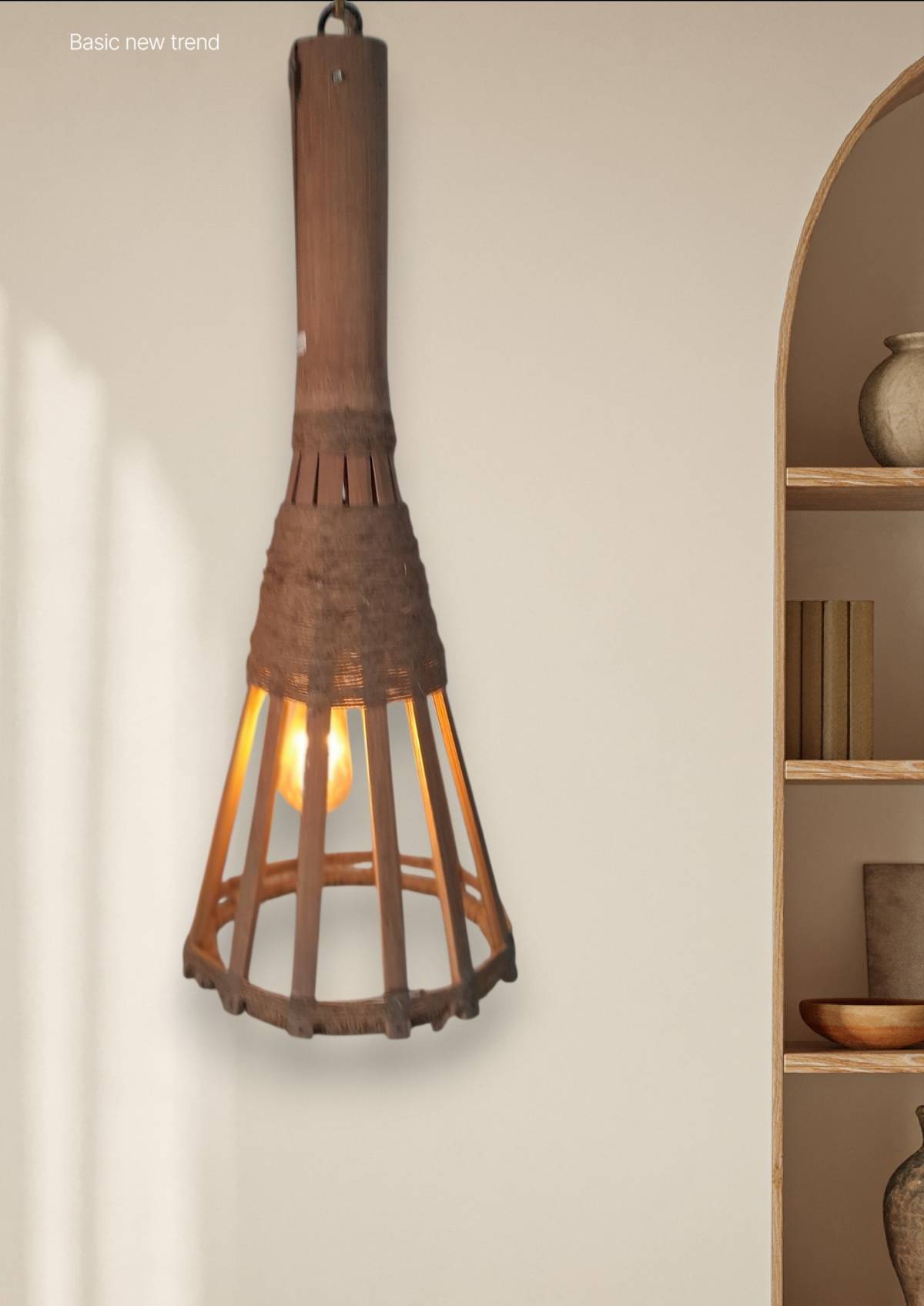 Dcute Bamboo Hanging Lampshade